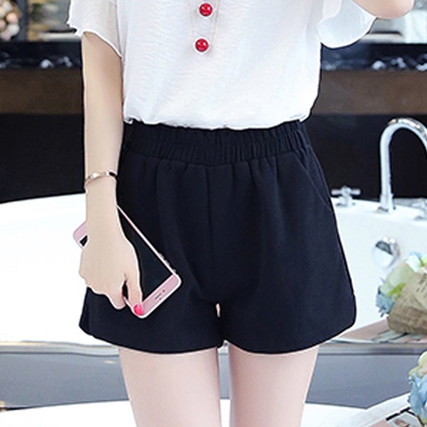 Дамски къси панталони - черен,сив,зелен,розов и бял цвят 