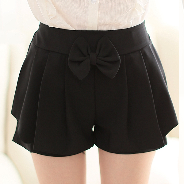 Дамски къси панталони с панделка - различни цветове и модели