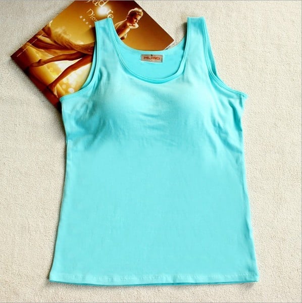 Γυναικείο φανελάκι  σπορ: λευκό, μπλε, κίτρινο, πράσινο, ροζ, κόκκινο, κυκλάμινα