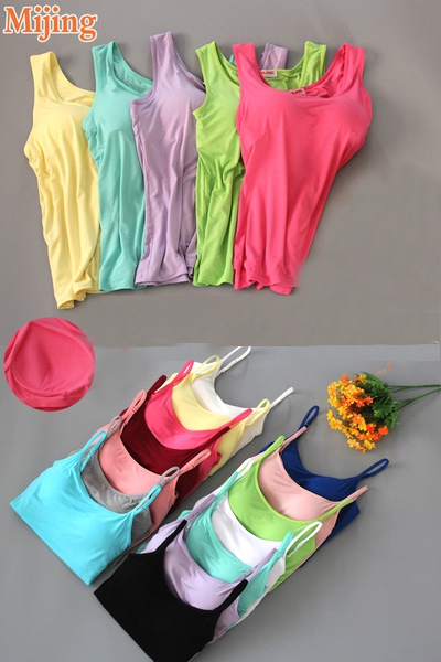 Γυναικείο φανελάκι  σπορ: λευκό, μπλε, κίτρινο, πράσινο, ροζ, κόκκινο, κυκλάμινα