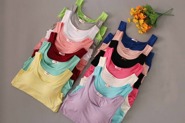 Γυναικείο φανελάκι  σπορ: λευκό, μπλε, κίτρινο, πράσινο, ροζ, κόκκινο, κυκλάμινα