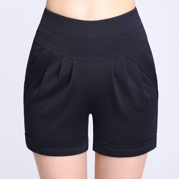 Σύντομη κυρίες παντελόνι σε λευκό, μαύρο, κόκκινο, μπεζ, πράσινο και μπλε - 6 μοντέλα