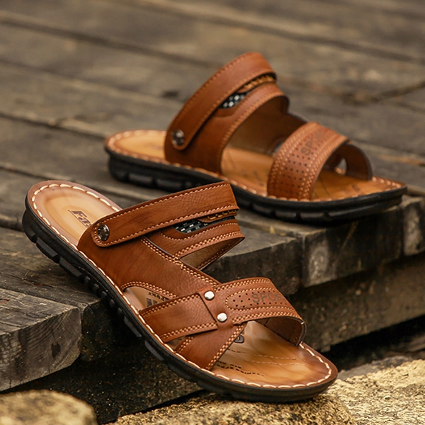  Παντόφλες από τεχνητό δέρμα για το καλοκαίρι - 3 μοντέλα