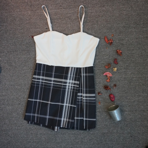 Γυναικεία ολόσωμη καλοκαιρινή φόρμα παντελόνι φούστα