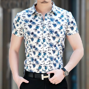 Мъжки летни цветни ризи в 6 модела 