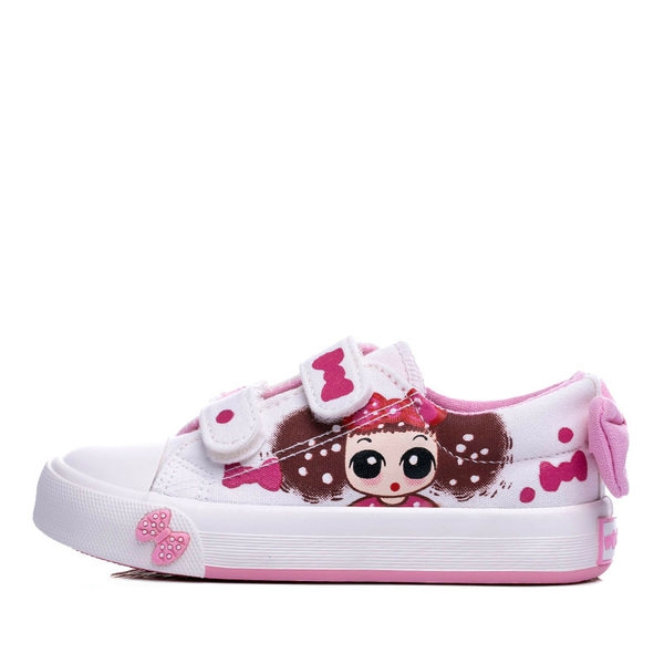 Обувки за момичета с връзки или лепки - 8 анимирани модела