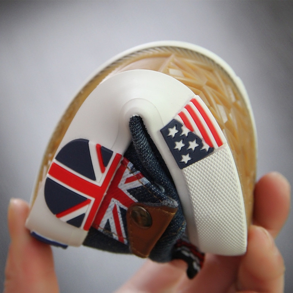 Παιδικά πάνινα παπούτσια δύο χρωμάτων για αγόρια