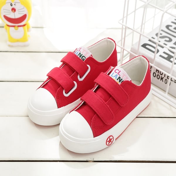 Παιδικά πάνινα παπούτσια από βαμβάκι με λουράκια βελκρό για αγόρια - 4 μοντέλα