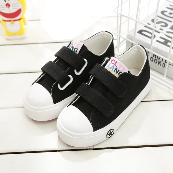 Παιδικά πάνινα παπούτσια από βαμβάκι με λουράκια βελκρό για αγόρια - 4 μοντέλα