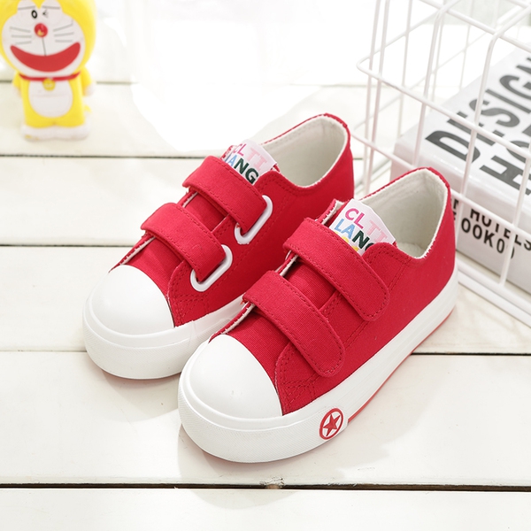 Παιδικά πάνινα παπούτσια από βαμβάκι με λουράκια βελκρό για αγόρια - 4 μοντέλα