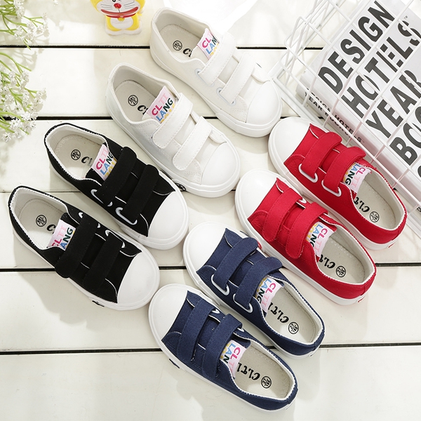 Παιδικά πάνινα παπούτσια από βαμβάκι με λουράκια βελκρό για αγόρια - 4 μοντέλα