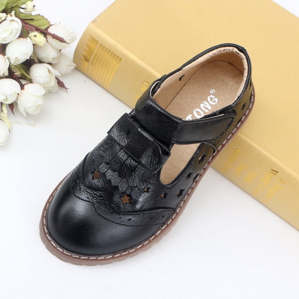 Детски пролетно-есенни обувки за момичета с ресни - черни, червени, бели с лепки