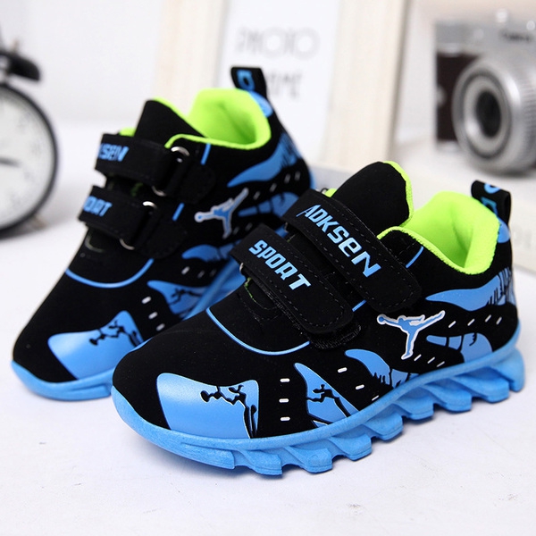 Παιδικά αθλητικά παπούτσια για κορίτσια και αγόρια - κυκλάμινο, πράσινο, μπλε και κίτρινο χρώμα