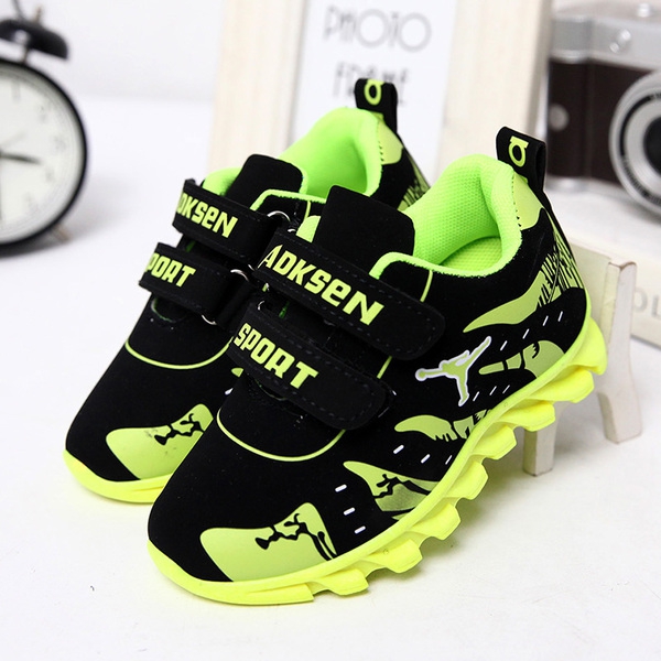 Παιδικά αθλητικά παπούτσια για κορίτσια και αγόρια - κυκλάμινο, πράσινο, μπλε και κίτρινο χρώμα