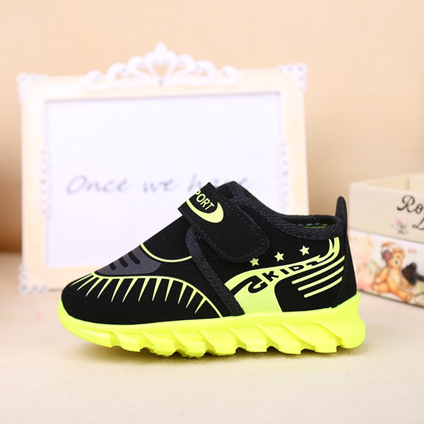 Παιδικά αθλητικά παπούτσια για κορίτσια και αγόρια - κυκλάμινο, πράσινο, μπλε και κίτρινο χρώμα