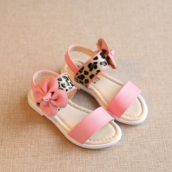 Τα παιδιά καθημερινά πέδιλα με κορδέλα σε ροζ, φούξια και μαύρο