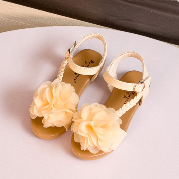 Παιδικά σανδάλια για τα κορίτσια - μαύρο, κίτρινο, ροζ και κόκκινο