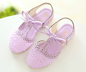 Детски сандали за момичета - розов,лилав и син цвят 