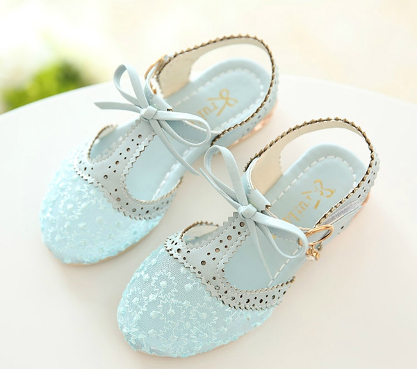 Παιδικά σανδάλια για τα κορίτσια - ροζ, μοβ και μπλε