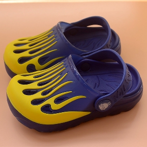 Детски чехли за момчета -2 в 1 - 3 модела - жълти, кафяви, сини
