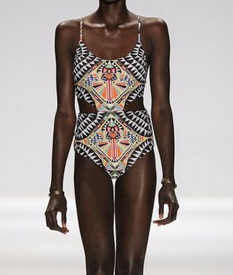 Γυναικείο μαγιό πολύχρωμο με ιμάντες