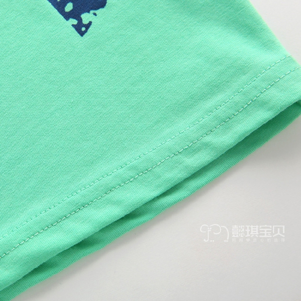 Детски летни потници - едноцветни с анимации за момчета - бели, розови, сиви, зелени