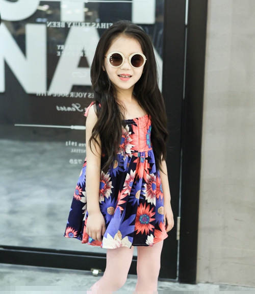 Детски копринени ежедневни рокли за малки момичета - няколко летни и цветни модела