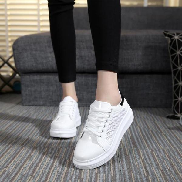 Дамски кецове от изкуствена кожа с платформа - подходящи за лятото и пролетта