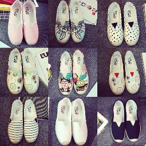Κυρίες απλό πολύχρωμο loafers -για   την άνοιξη και το  φθινόπωρο