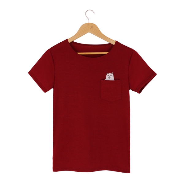 Дамска пролетна блуза с джоб с коте в различни цветове