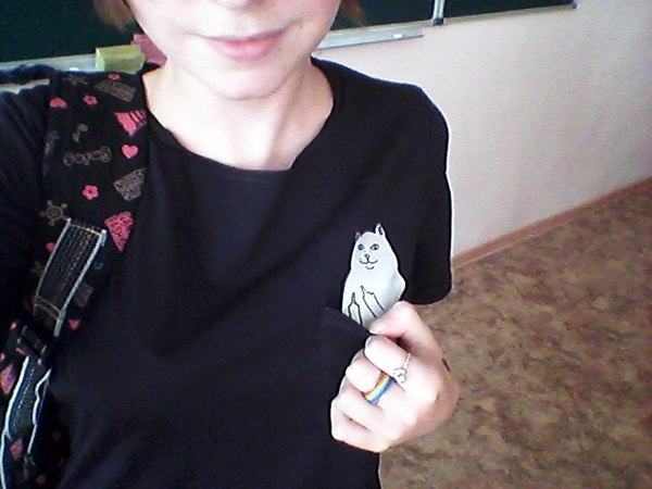 Дамска пролетна блуза с джоб с коте в различни цветове