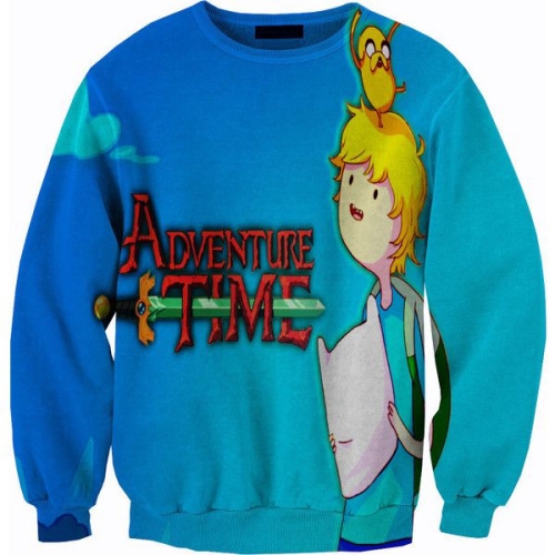 Дамски 3D блузи с дълъг ръкав - тип Слим, памучни - пролетни и есенни с анимации - Хелоу Кити, Дъга, Мики Маус