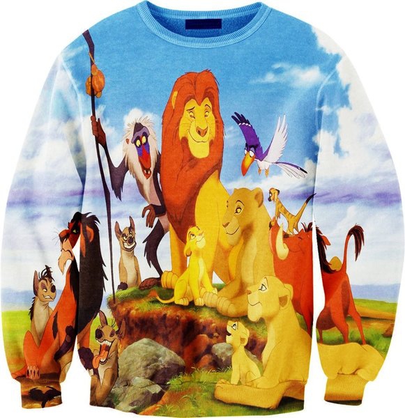 Дамски 3D блузи с дълъг ръкав - тип Слим, памучни - пролетни и есенни с анимации - Хелоу Кити, Дъга, Мики Маус