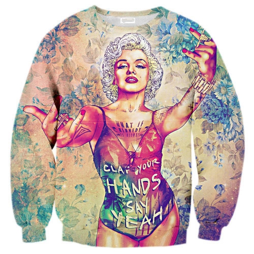 Дамски 3D блузи с дълъг ръкав - тип Слим, памучни - пролетни и есенни с анимации - Хелоу Кити, Дъга, Мики Маус