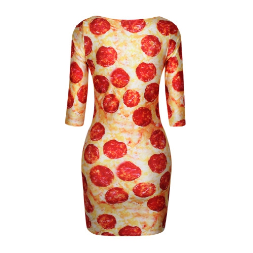 Дамски вечерни рокли в няколко цветни модела, вталени - 3D - леопард, дъга, лъв, мотиви с цветя