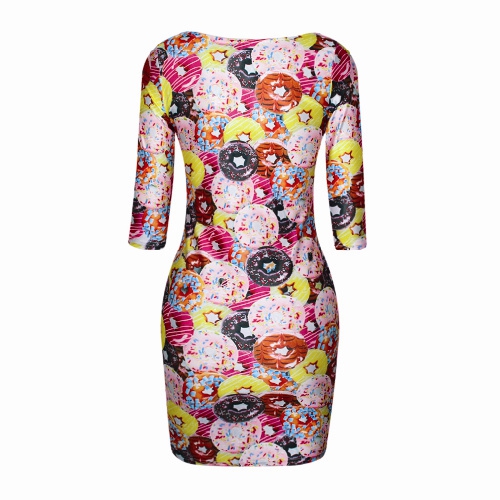 Дамски вечерни рокли в няколко цветни модела, вталени - 3D - леопард, дъга, лъв, мотиви с цветя