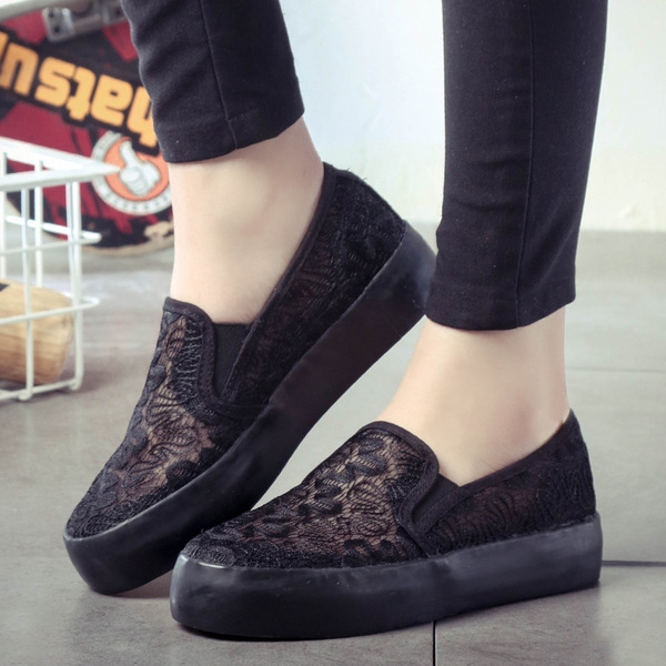 Дамски дантелени мокасини 3 цвята