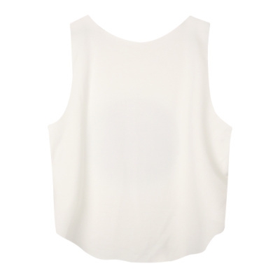 Дамски бял потник с интересен надпис за жени