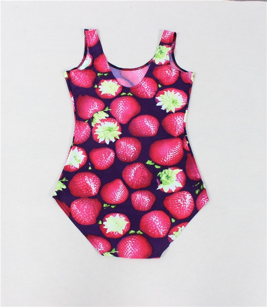 Дамски 3D цял бански на точки, раирани, карирани, ягодки - син, жълт, леопардов, черен