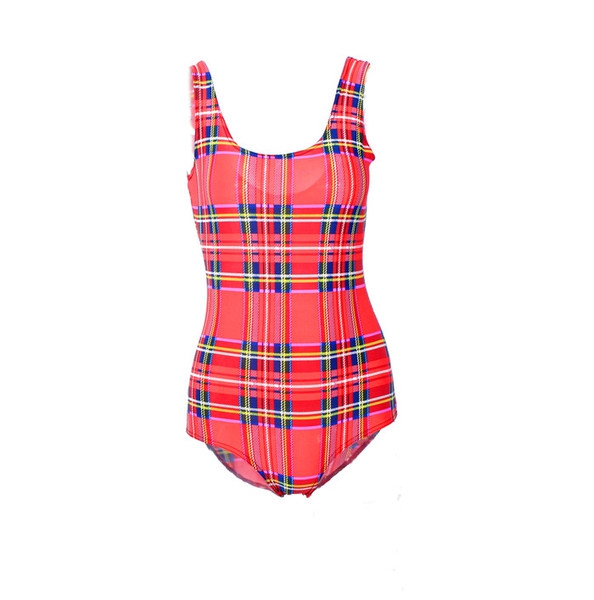 Дамски 3D цял бански на точки, раирани, карирани, ягодки - син, жълт, леопардов, черен