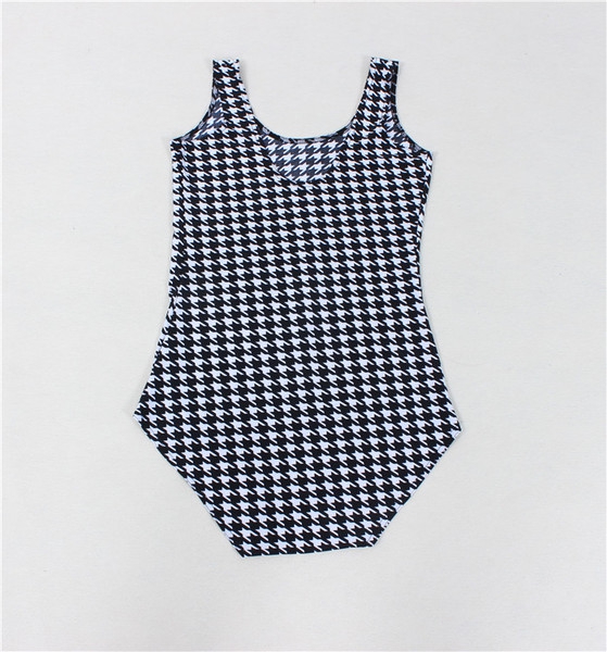 Дамски 3D цял бански на точки, раирани, карирани, ягодки - син, жълт, леопардов, черен