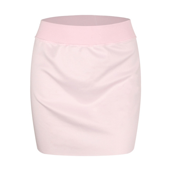 Дамски екип от къса блуза с дълъг ръкав и пола в два модела - SAD - розова и черна