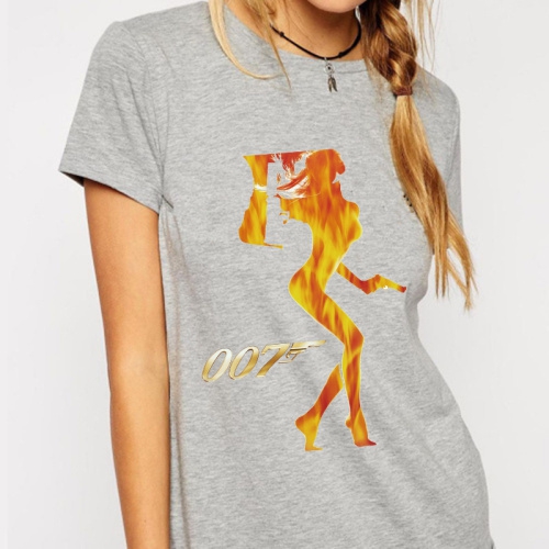 Дамски тениски с къс ръкав за горещото лятно ежедневие - черни, бели, сиви с анимиран принт - plants are friends