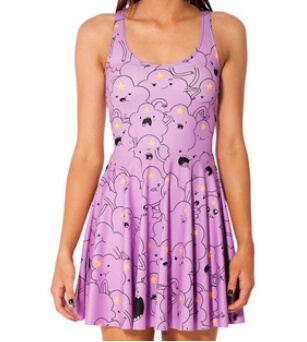 Дамски летни къси  рокли без ръкави, с къс или дълъг ръкав - топ цветни 3D модели - сини, виненочервени