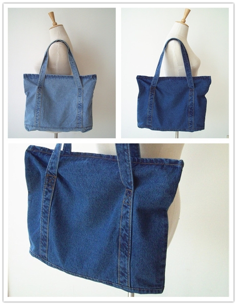 Дамска дънкова чанта за през рамо - два деним модела - за ежедневие и пътуване