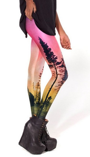 Дамски клин - 3D с интересен мотив и розов 