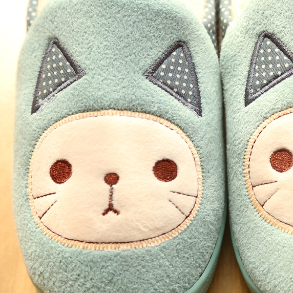 Домашни дамски чехли с коте - различни цветове