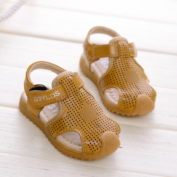 Детски сандали за момчета от изкуствена кожа 3 цвята