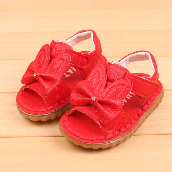 Детски сандали за момичета 3 цвята от изкуствена кожа