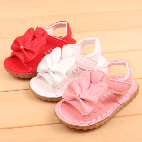 Детски сандали за момичета 3 цвята от изкуствена кожа